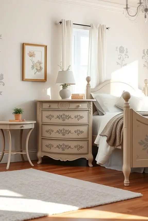 transform furniture with stencils