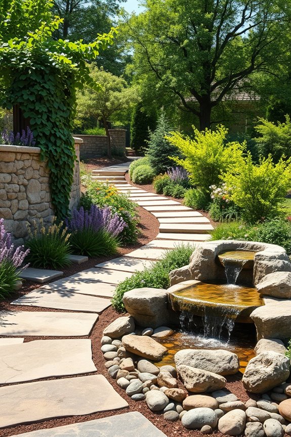 transform garden with stone