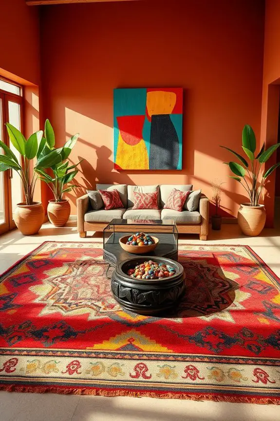 transform space with bold colors