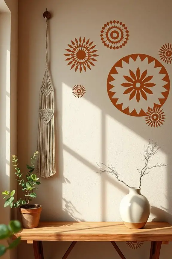transform walls with stencils