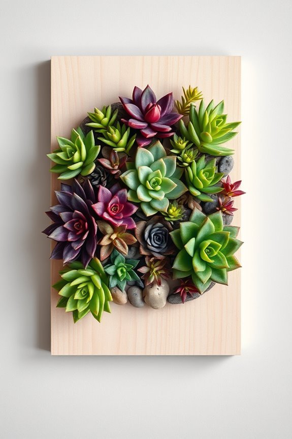 transform walls with succulents