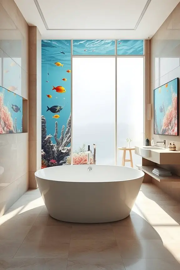 transformative artistic bathroom murals