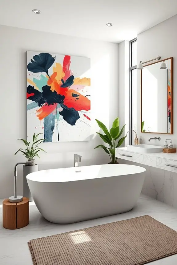 transformative bathroom art pieces