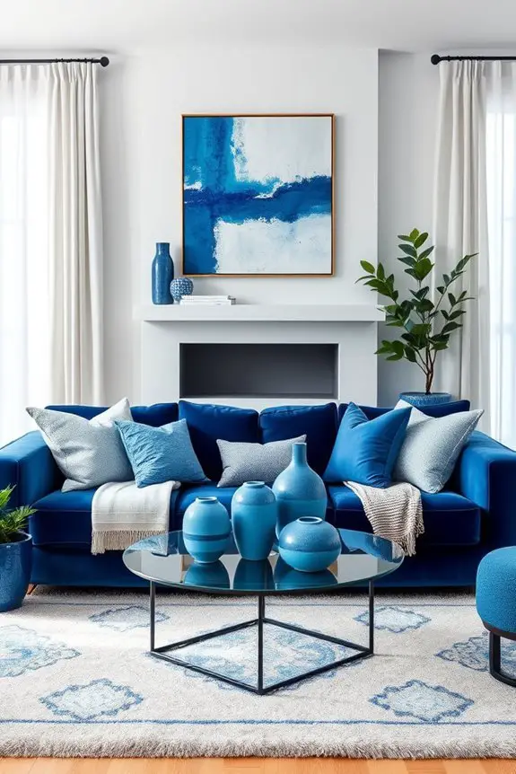 transformative blue decor accents