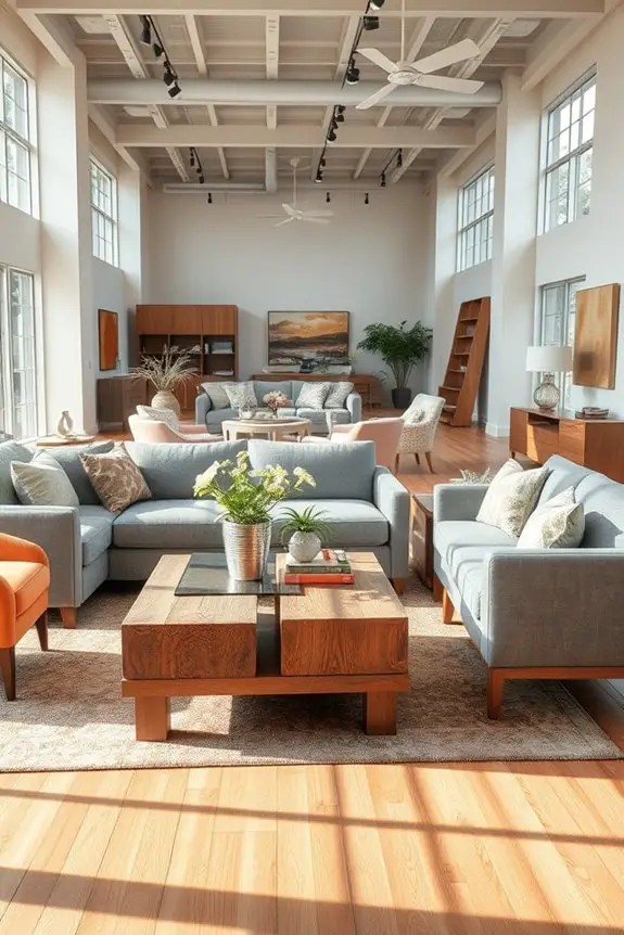 transformative furniture showroom storytelling