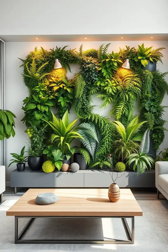 transformative green wall lighting