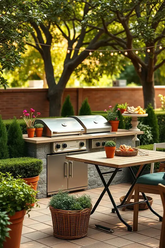 transformative outdoor bbq station