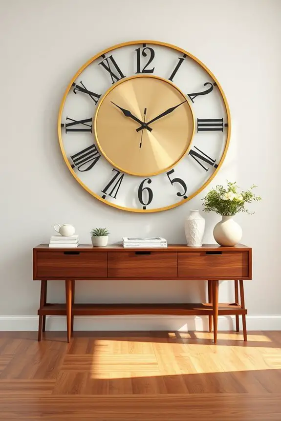 transformative oversized clock decor
