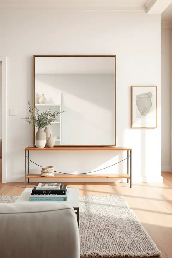transformative oversized mirror decor