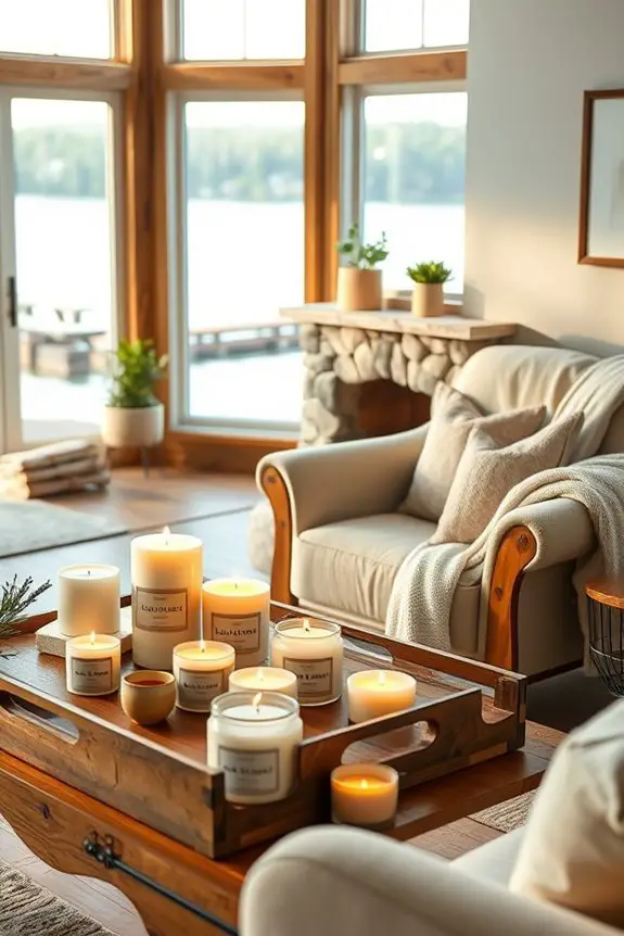 transformative scented candle arrangements