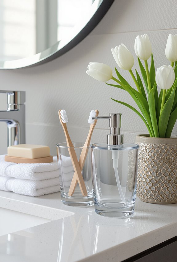 transparent accessories for airy spaces