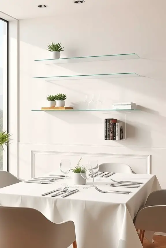 transparent elegance for dining