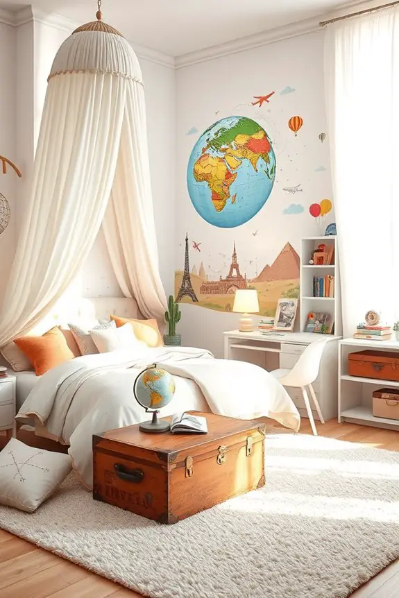 travel inspired children s bedroom