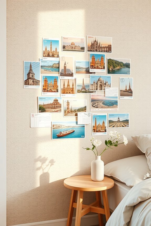 travel memories postcard collage