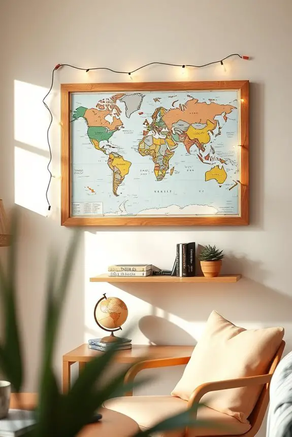 travel memories wall display
