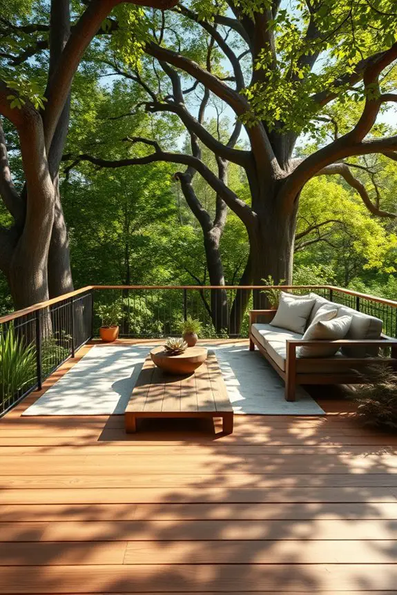 treetop deck for relaxation