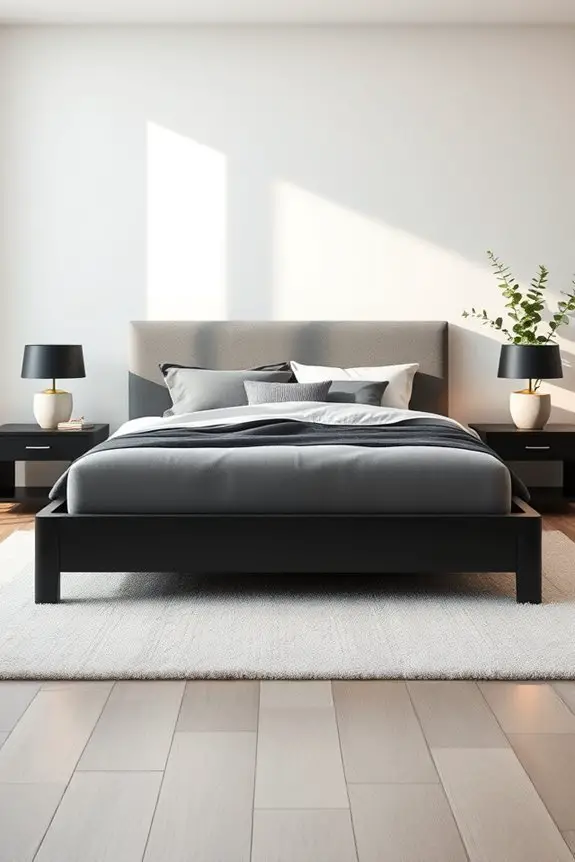 trendy black bed frames
