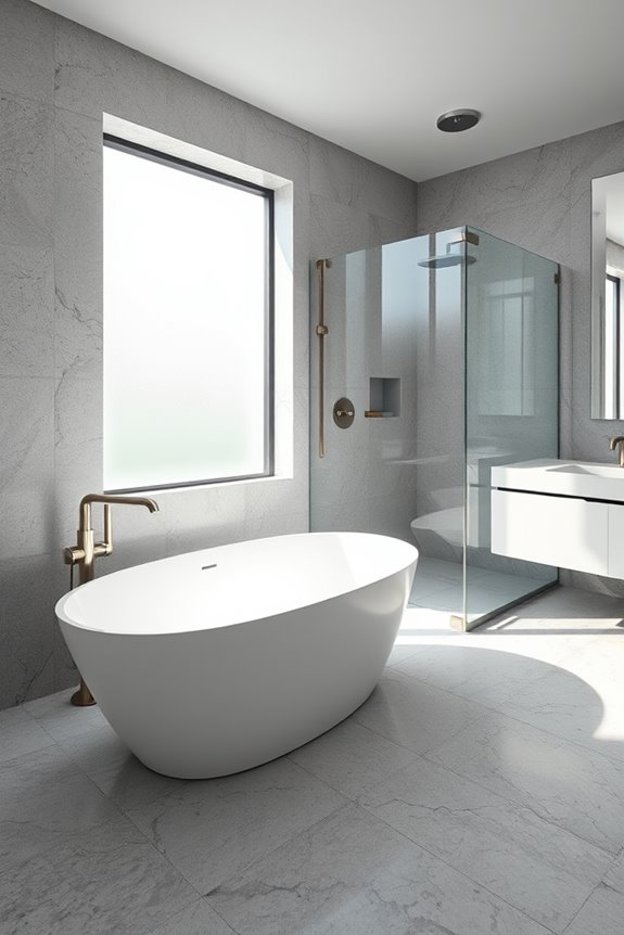 trendy gray terrazzo tiles