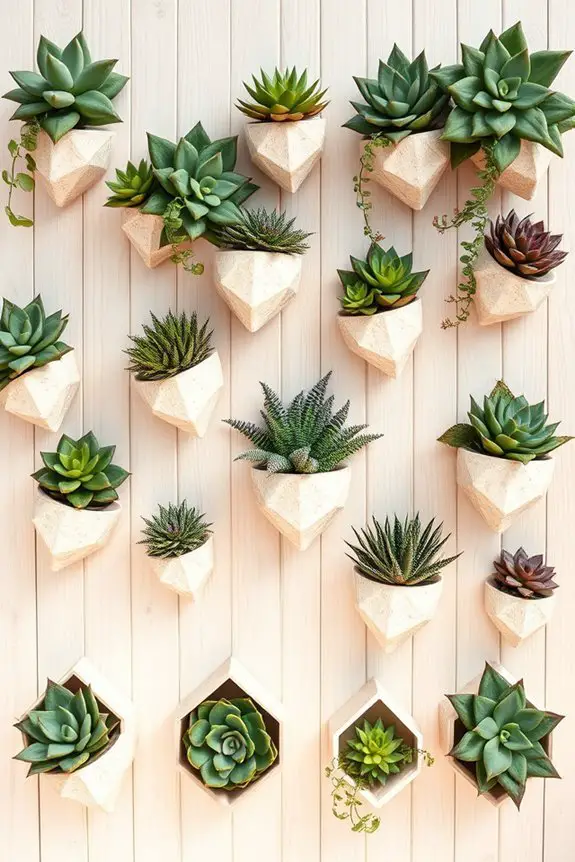 trendy low maintenance greenery displays