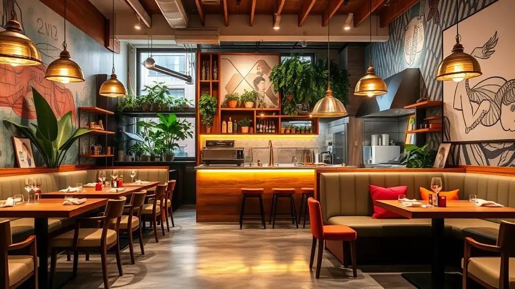 trendy small restaurant designs
