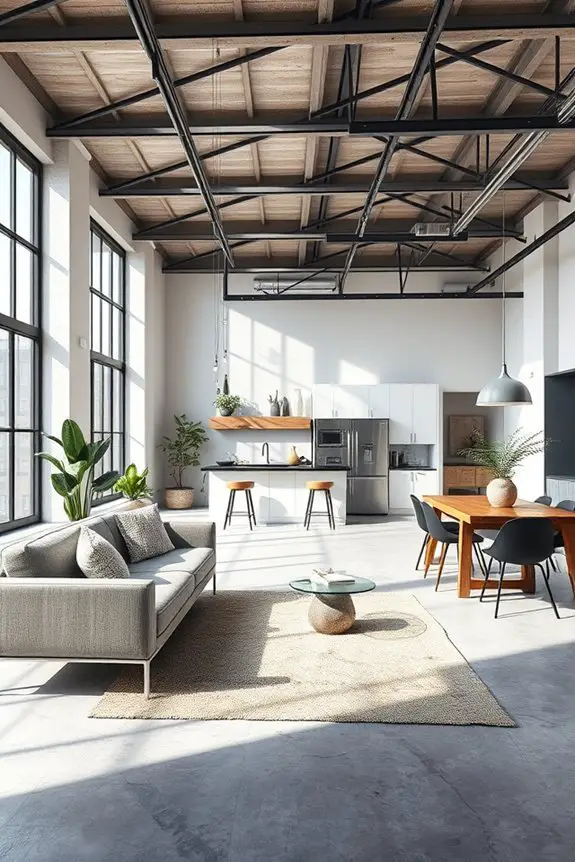 trendy urban chic loft
