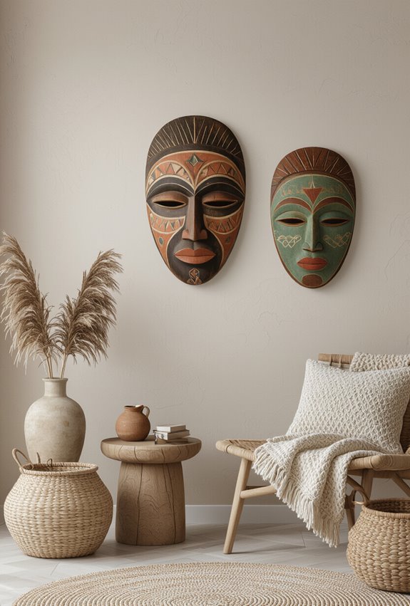 tribal masks as focalpoints