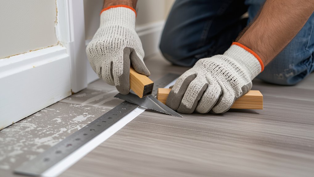 trim edges install moldings