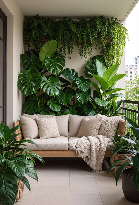 tropical balcony plant paradise