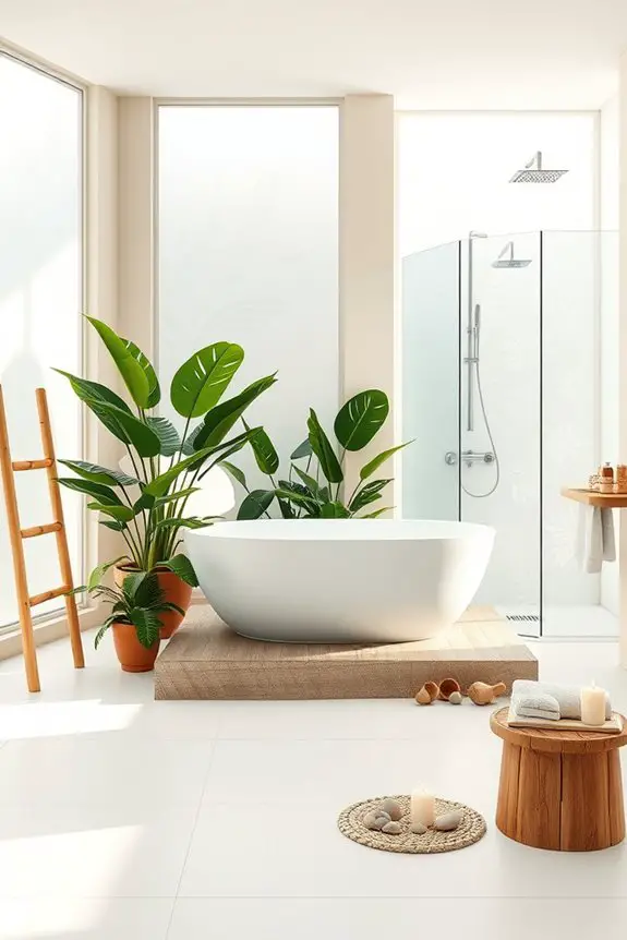 tropical bathroom oasis decor