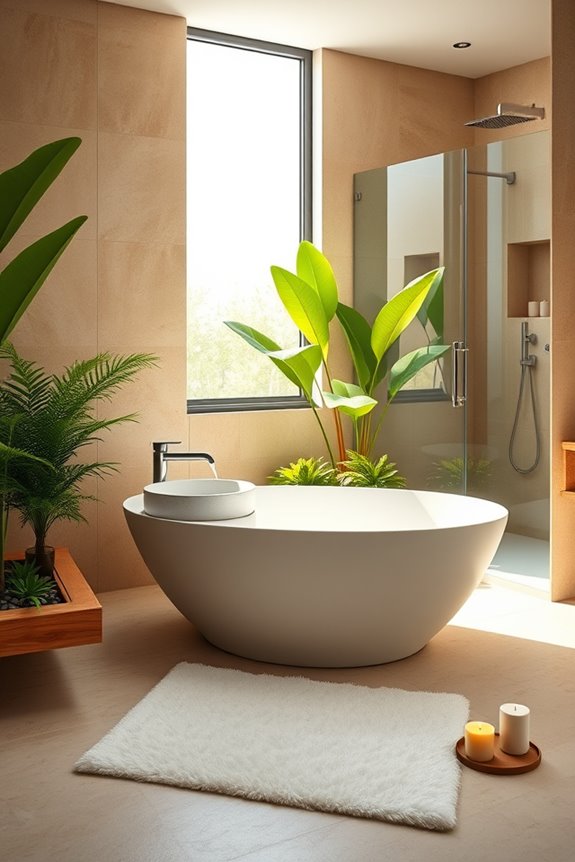 tropical bathroom oasis design