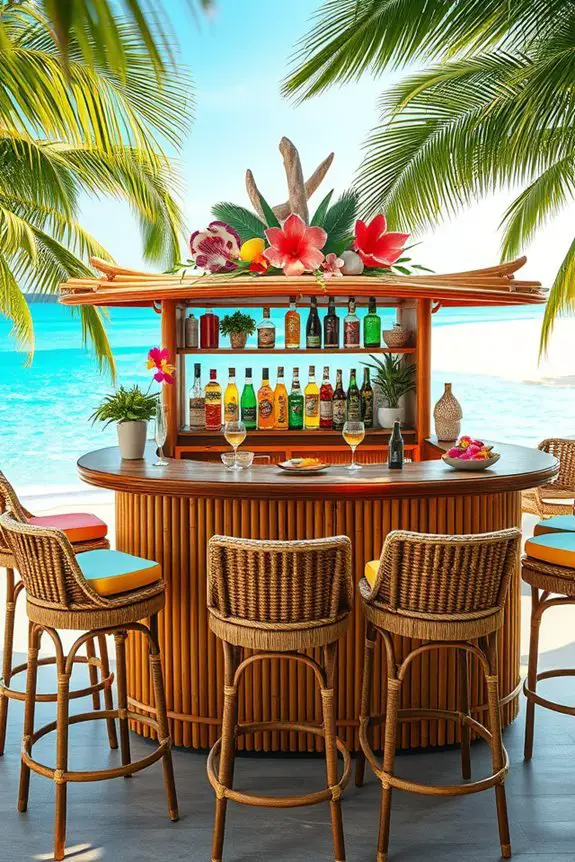 tropical beach bar paradise