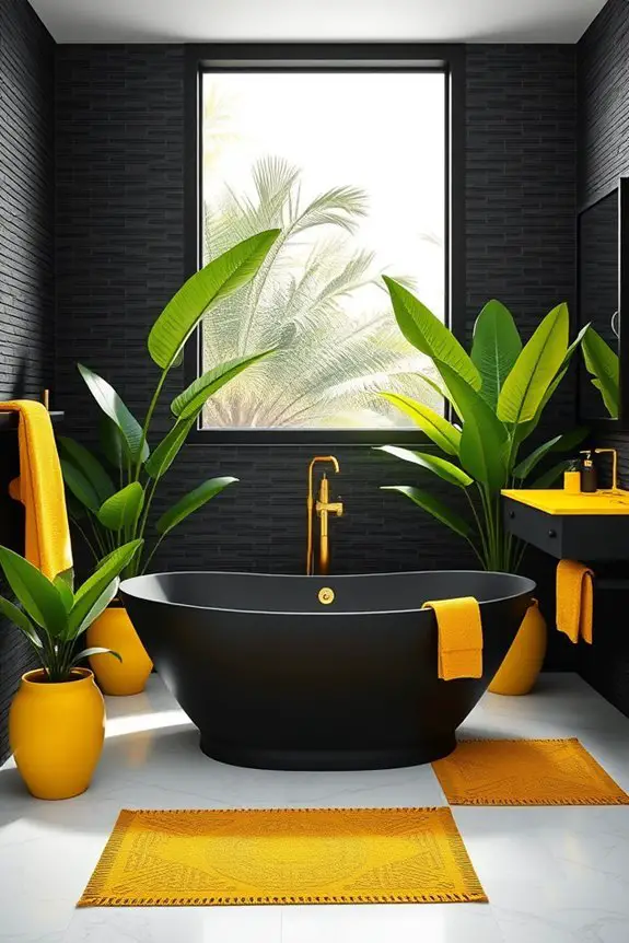 tropical black and yellow