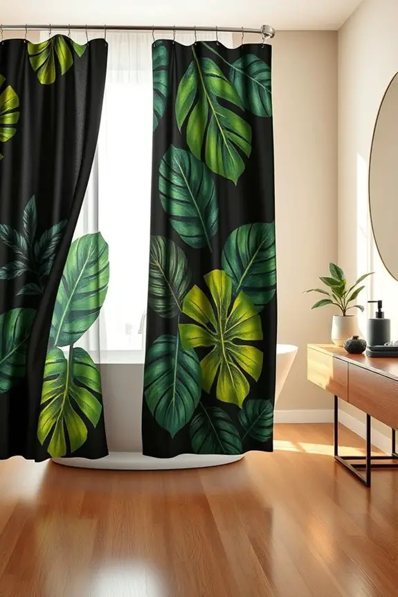 tropical elegance in black