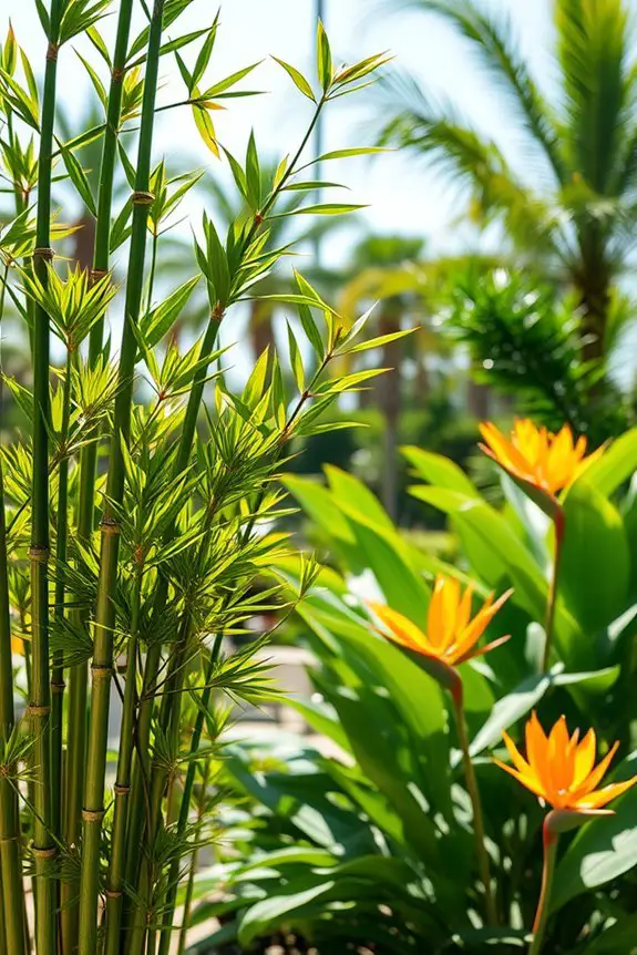 tropical elegance with minimal maintenance