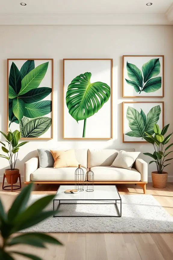 tropical leaf decor inspiration