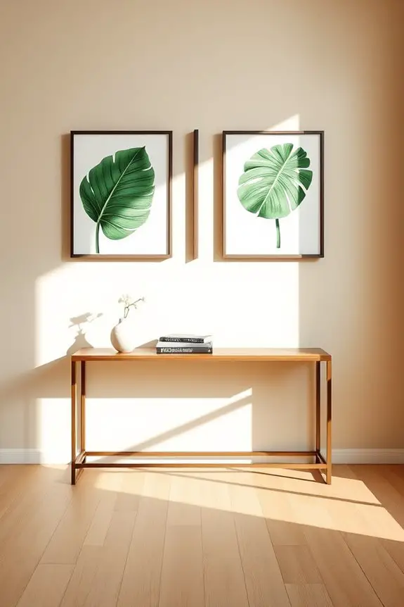tropical monstera wall decor