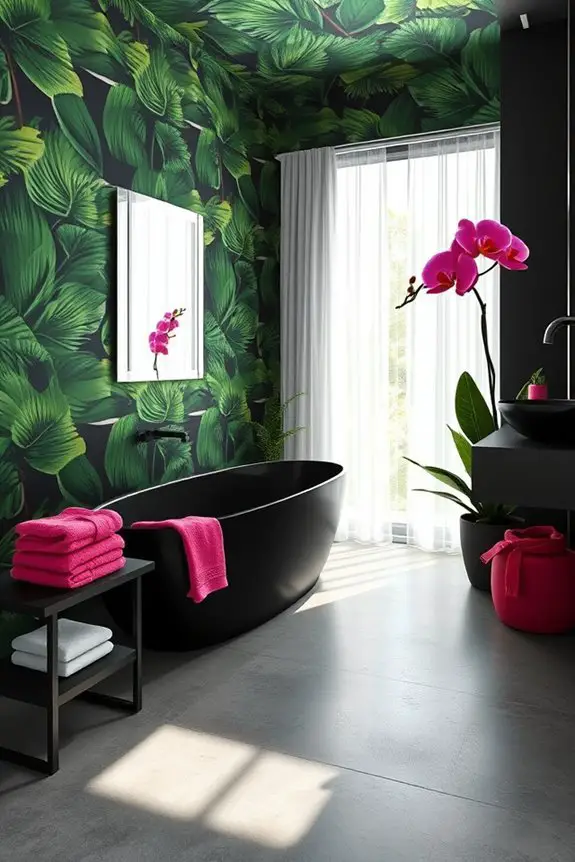 tropical oasis bathroom decor