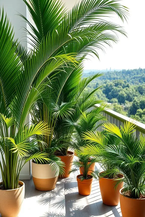 tropical palms for balconies