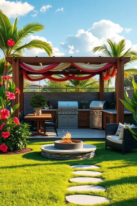 tropical paradise grilling experience