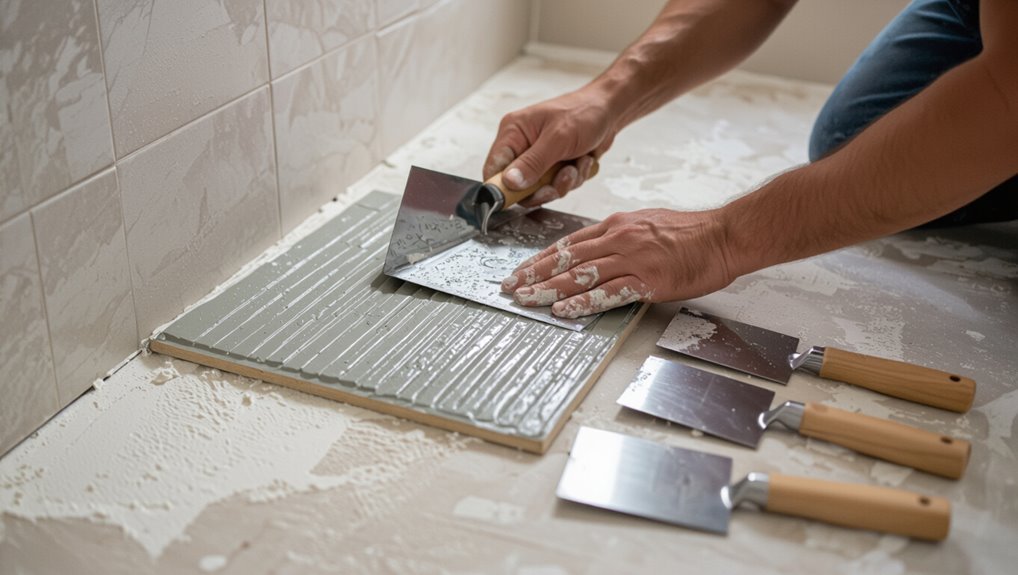 trowel selection and application