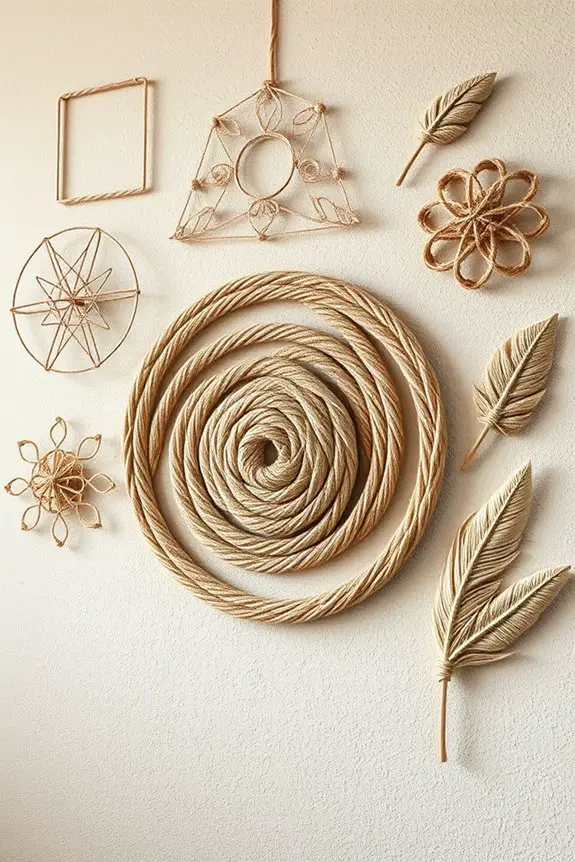 twine wrapped rustic art
