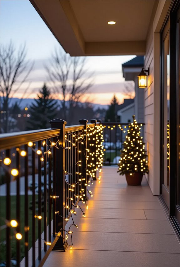 twinkling lights for railings