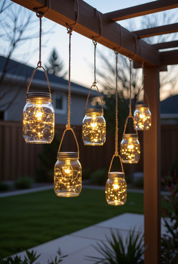 twinkling mason jar lights