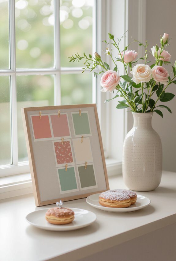 two to three color cohesive palette