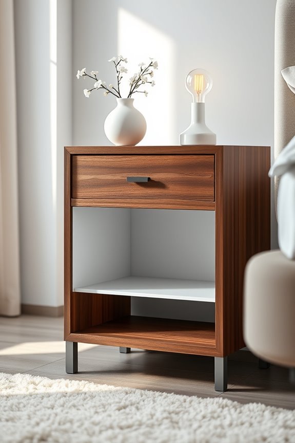 two tone nightstand designs