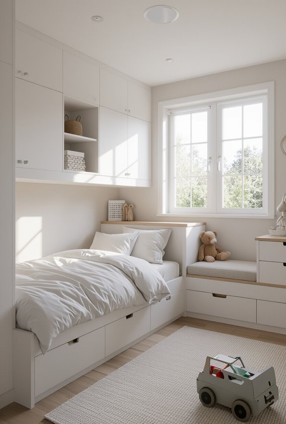 under bed and under stairs storage