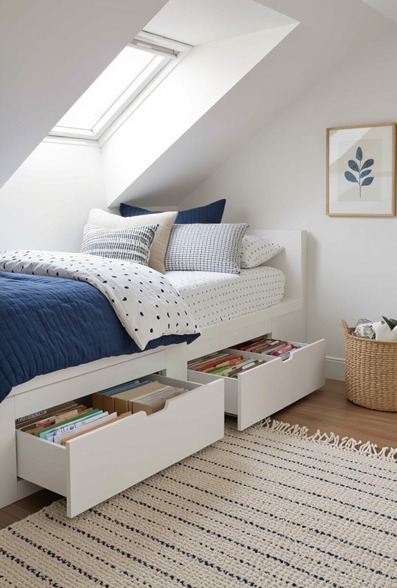 under bed slim storage organizers