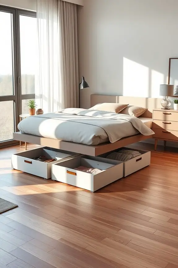 under bed storage solutions organized