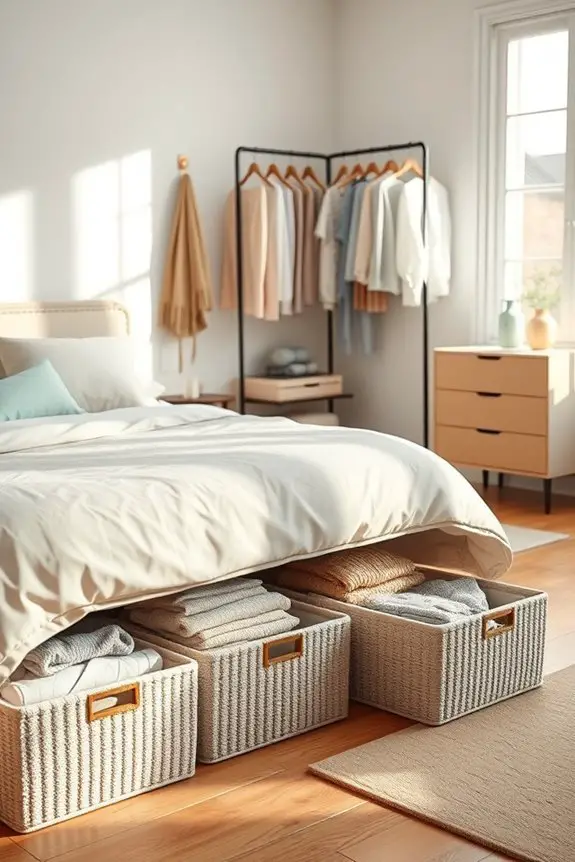 under bed storage solutions organized