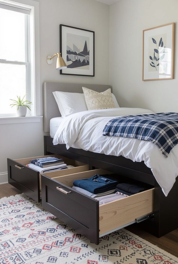 under bed ventilated clothing drawers